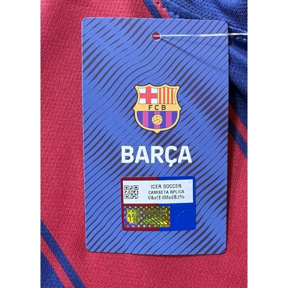 FCB Barcelona Men's Soccer Futbol Team Jersey Size Medium Blue & Red NWT -1941 - Picture 8 of 9
